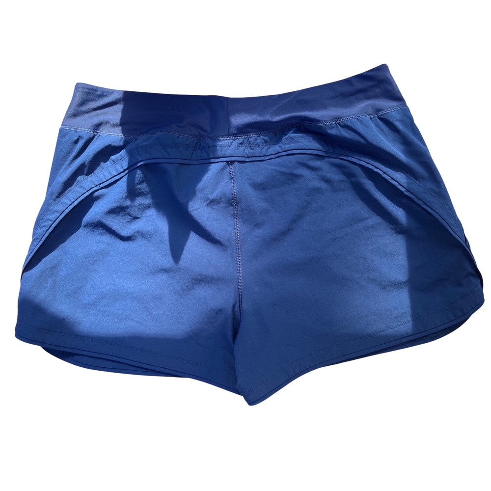 Lands End Navy Blue UPF 50 Swim Shorts w/ Liner Womens sz 14 Active Beach - Picture 4 of 8